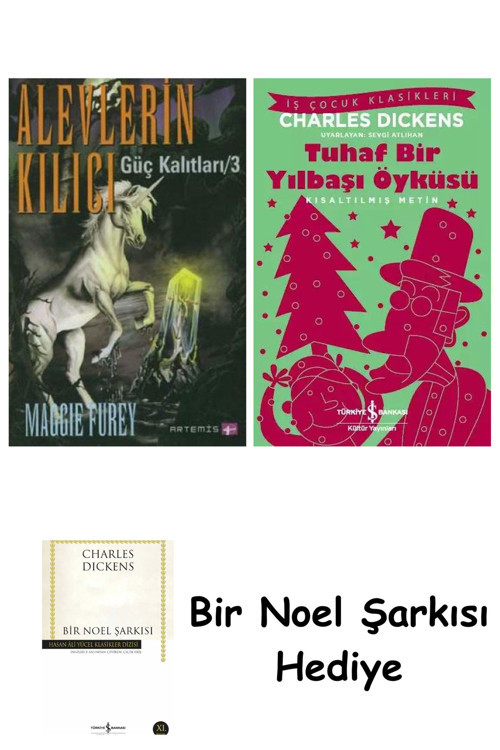 İş Bankası Kültür Yayınları Alevlerin Kılıcı + Tuhaf Bir Yılbaşı Öyküsü + Bir Noel Şarkısı