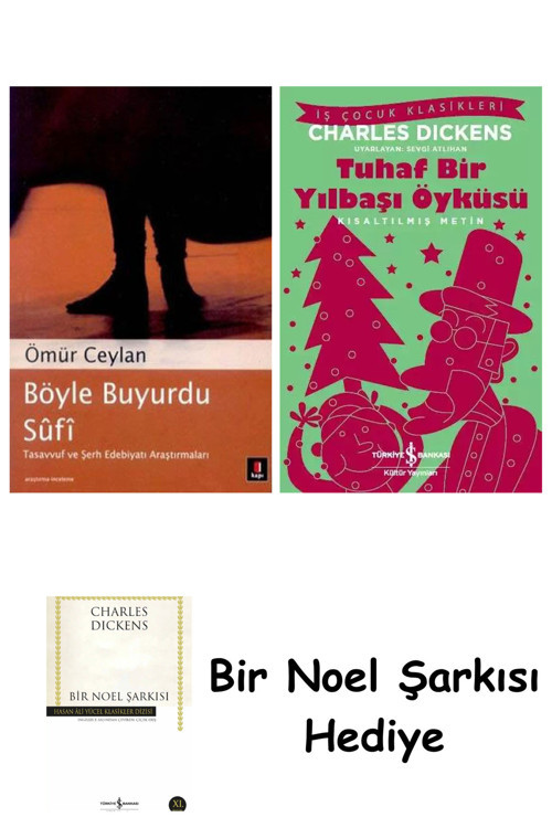 İş Bankası Kültür Yayınları Böyle Buyurdu Sûfî + Tuhaf Bir Yılbaşı Öyküsü + Bir Noel Şarkısı