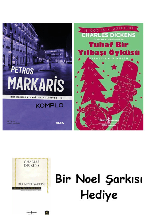 İş Bankası Kültür Yayınları Komplo + Tuhaf Bir Yılbaşı Öyküsü + Bir Noel Şarkısı