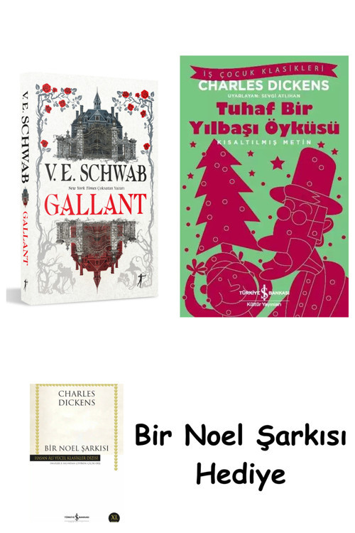 İş Bankası Kültür Yayınları Gallant + Tuhaf Bir Yılbaşı Öyküsü + Bir Noel Şarkısı