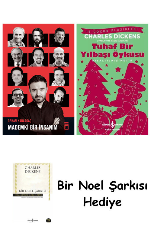 İş Bankası Kültür Yayınları Mademki Bir İnsanım + Tuhaf Bir Yılbaşı Öyküsü + Bir Noel Şarkısı