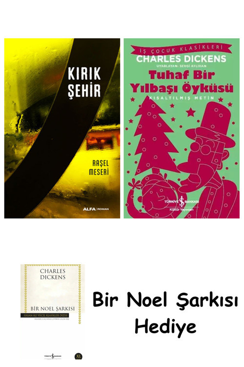 İş Bankası Kültür Yayınları Kırık Şehir + Tuhaf Bir Yılbaşı Öyküsü + Bir Noel Şarkısı