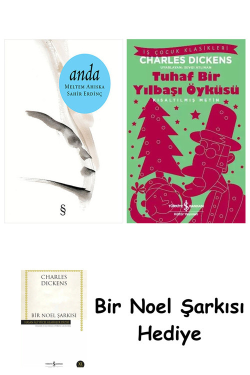 İş Bankası Kültür Yayınları Anda + Tuhaf Bir Yılbaşı Öyküsü + Bir Noel Şarkısı