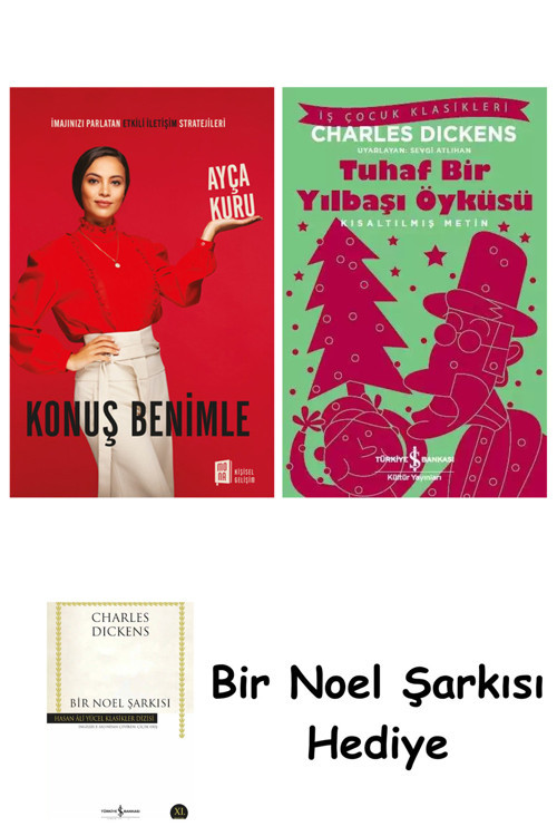 İş Bankası Kültür Yayınları Konuş Benimle + Tuhaf Bir Yılbaşı Öyküsü + Bir Noel Şarkısı
