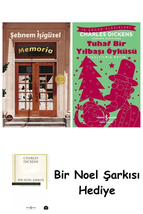 İş Bankası Kültür Yayınları Memoria + Tuhaf Bir Yılbaşı Öyküsü + Bir Noel Şarkısı