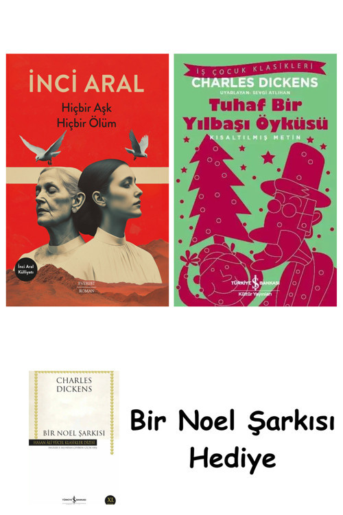 İş Bankası Kültür Yayınları Hiçbir Aşk Hiçbir Ölüm + Tuhaf Bir Yılbaşı Öyküsü + Bir Noel Şarkısı