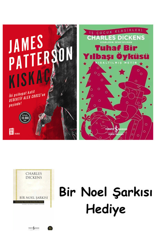 İş Bankası Kültür Yayınları Kıskaç + Tuhaf Bir Yılbaşı Öyküsü + Bir Noel Şarkısı