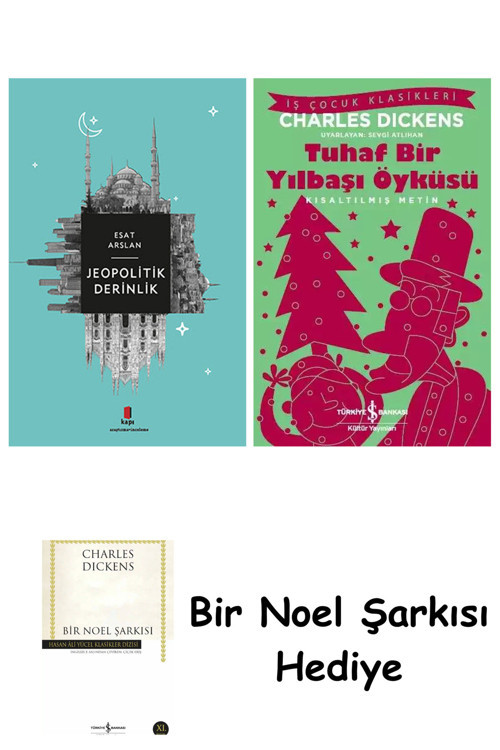 İş Bankası Kültür Yayınları Jeopolitik Derinlik + Tuhaf Bir Yılbaşı Öyküsü + Bir Noel Şarkısı