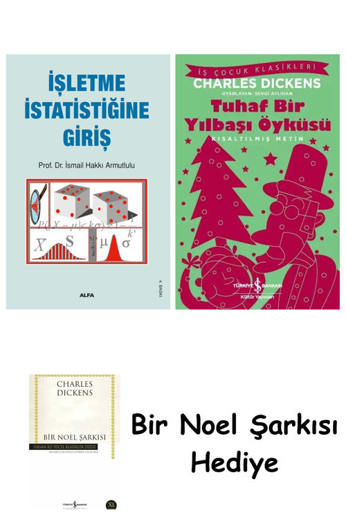 İş Bankası Kültür Yayınları İşletme İstatistiğine Giriş + Tuhaf Bir Yılbaşı Öyküsü + Bir Noel Şarkısı