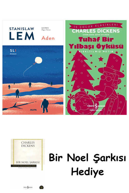 İş Bankası Kültür Yayınları Aden (Sl1) + Tuhaf Bir Yılbaşı Öyküsü + Bir Noel Şarkısı