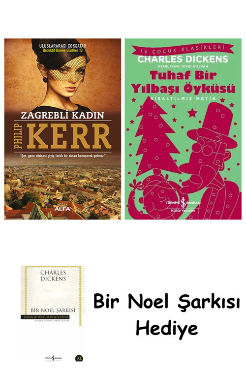İş Bankası Kültür Yayınları Zagrebli Kadın + Tuhaf Bir Yılbaşı Öyküsü + Bir Noel Şarkısı