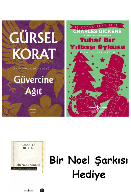 İş Bankası Kültür Yayınları Güvercine Ağıt + Tuhaf Bir Yılbaşı Öyküsü + Bir Noel Şarkısı