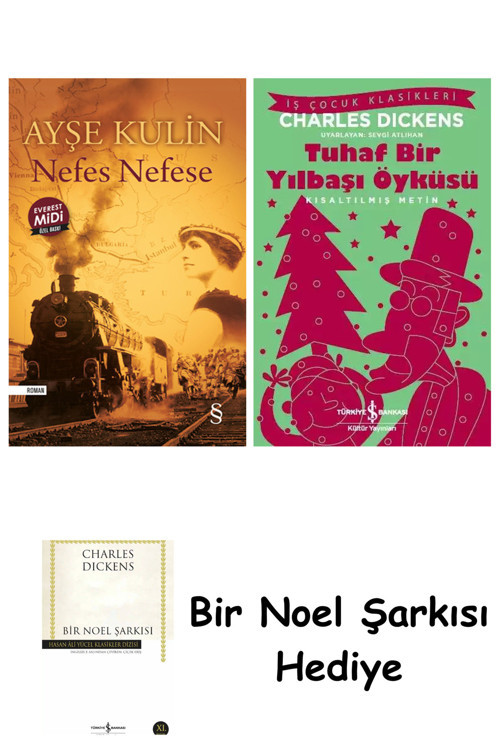 İş Bankası Kültür Yayınları Nefes Nefese (Midi Boy) + Tuhaf Bir Yılbaşı Öyküsü + Bir Noel Şarkısı