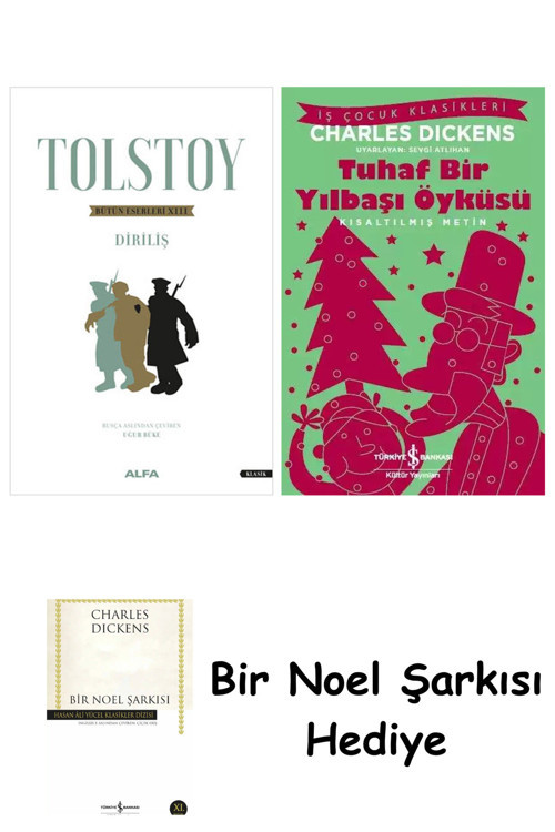 İş Bankası Kültür Yayınları Tolstoy Bütün Eserleri 13 + Tuhaf Bir Yılbaşı Öyküsü + Bir Noel Şarkısı