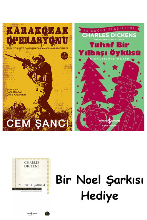 İş Bankası Kültür Yayınları Karakozak Operasyonu + Tuhaf Bir Yılbaşı Öyküsü + Bir Noel Şarkısı