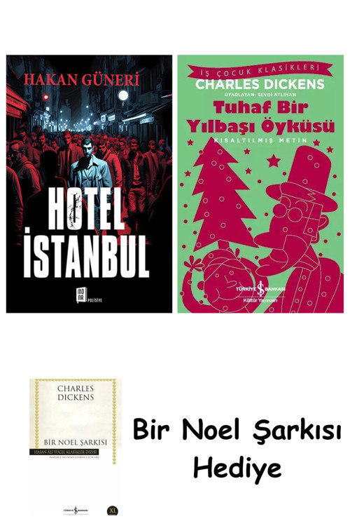 İş Bankası Kültür Yayınları Hotel İstanbul + Tuhaf Bir Yılbaşı Öyküsü + Bir Noel Şarkısı