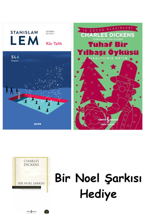 İş Bankası Kültür Yayınları Kör Talih (Sl6) + Tuhaf Bir Yılbaşı Öyküsü + Bir Noel Şarkısı