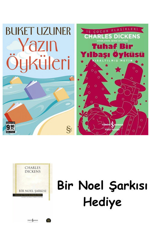 İş Bankası Kültür Yayınları Yazın Öyküleri (Cep Boy) + Tuhaf Bir Yılbaşı Öyküsü + Bir Noel Şarkısı