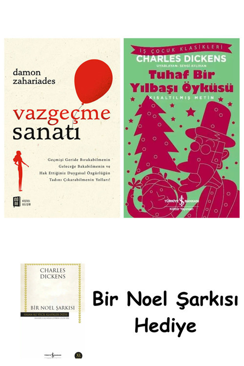 İş Bankası Kültür Yayınları Vazgeçme Sanatı + Tuhaf Bir Yılbaşı Öyküsü + Bir Noel Şarkısı