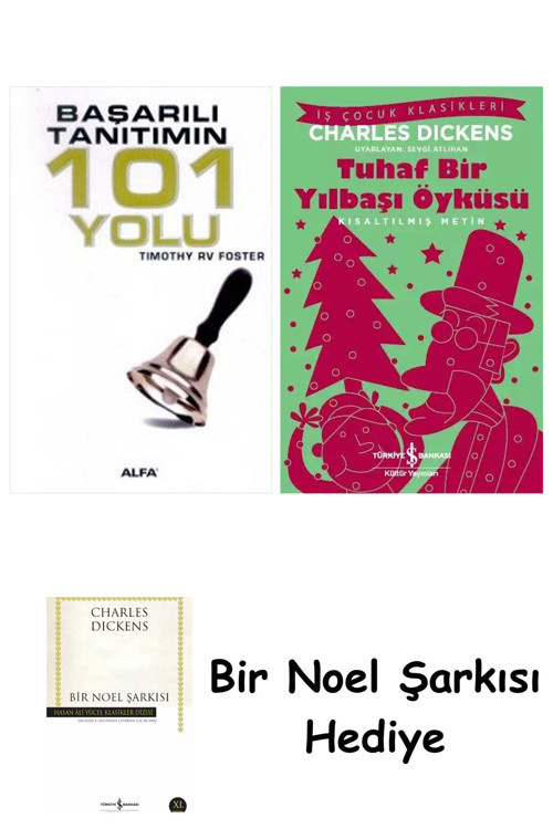 İş Bankası Kültür Yayınları Başarılı Tanıtımın 101 Yolu + Tuhaf Bir Yılbaşı Öyküsü + Bir Noel Şarkısı