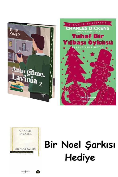 İş Bankası Kültür Yayınları Ama Gitme Lavinia - 2 (Ciltli) + Tuhaf Bir Yılbaşı Öyküsü + Bir Noel Şarkısı