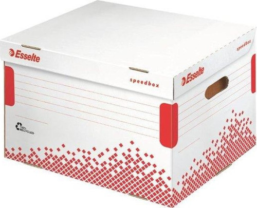 Esselte Speedbox Klasör için Arşiv Kolisi/Kırmızı-Beyaz 15 Adet