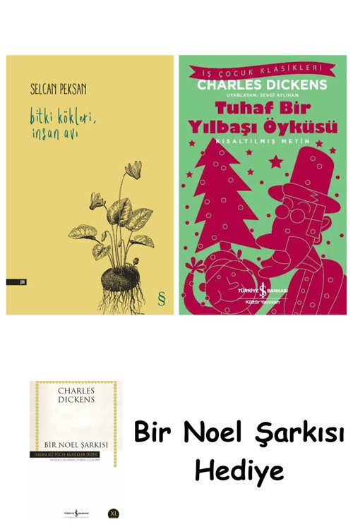 İş Bankası Kültür Yayınları Bitki Kökleri, İnsan Avı + Tuhaf Bir Yılbaşı Öyküsü + Bir Noel Şarkısı