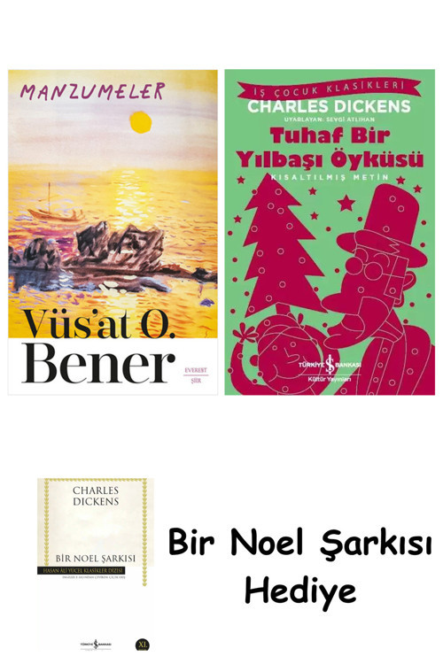 İş Bankası Kültür Yayınları Manzumeler + Tuhaf Bir Yılbaşı Öyküsü + Bir Noel Şarkısı