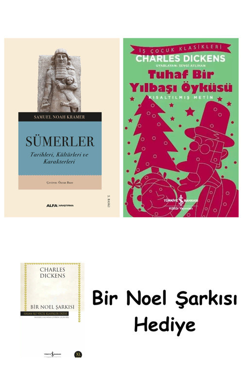 İş Bankası Kültür Yayınları Sümerler + Tuhaf Bir Yılbaşı Öyküsü + Bir Noel Şarkısı