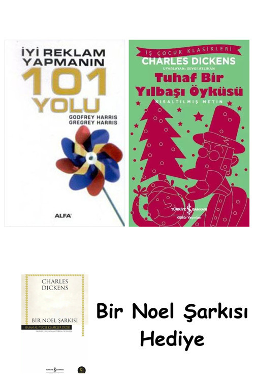 İş Bankası Kültür Yayınları İyi Reklam Yapmanın 101 Yolu + Tuhaf Bir Yılbaşı Öyküsü + Bir Noel Şarkısı