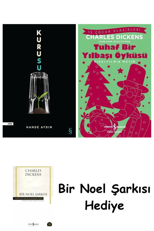 İş Bankası Kültür Yayınları Kuru Su + Tuhaf Bir Yılbaşı Öyküsü + Bir Noel Şarkısı