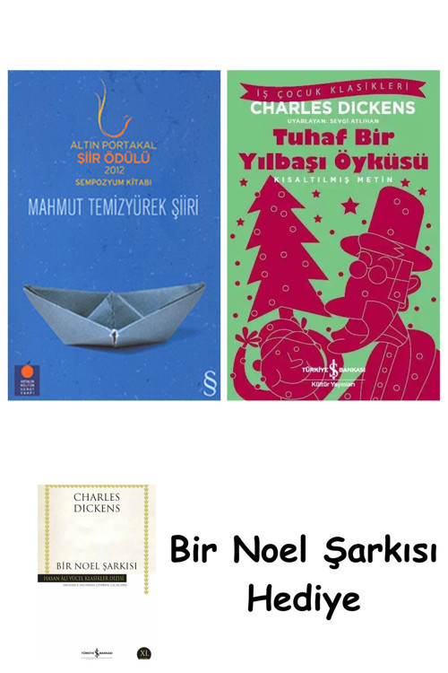 İş Bankası Kültür Yayınları Mahmut Temizyürek Şiiri + Tuhaf Bir Yılbaşı Öyküsü + Bir Noel Şarkısı