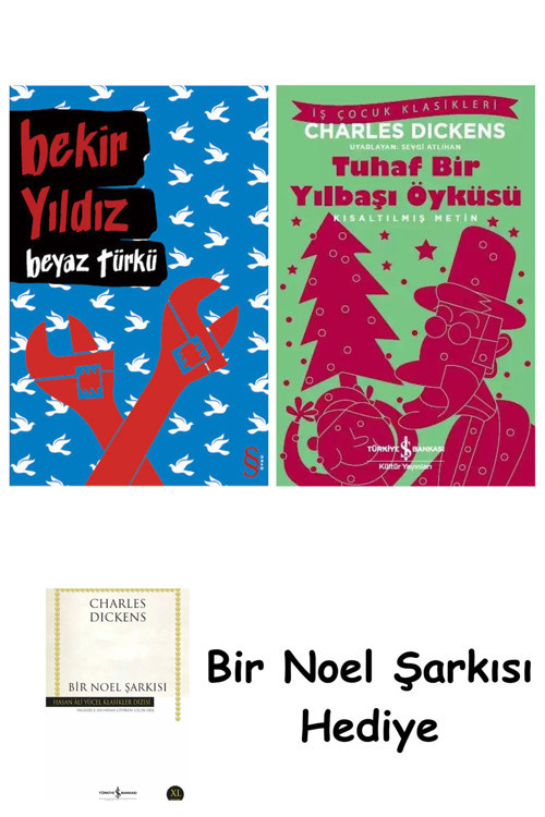 İş Bankası Kültür Yayınları Beyaz Türkü + Tuhaf Bir Yılbaşı Öyküsü + Bir Noel Şarkısı