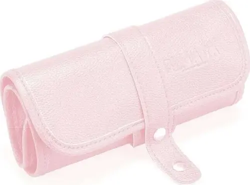 36'lı Suni Deri Rulo Kalemlik Pudra Pembe / 606