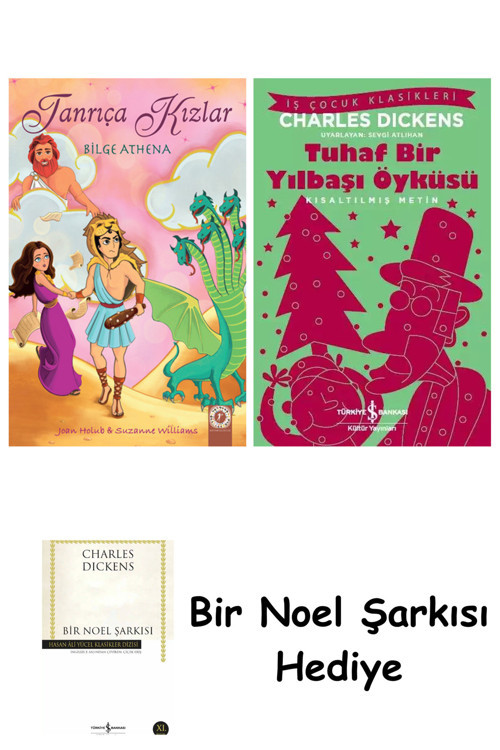İş Bankası Kültür Yayınları Tanrıça Kızlar 5 - Bilge Athena + Tuhaf Bir Yılbaşı Öyküsü + Bir Noel Şarkısı