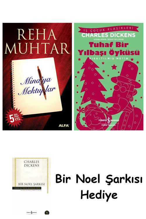 İş Bankası Kültür Yayınları Mina'Ya Mektuplar + Tuhaf Bir Yılbaşı Öyküsü + Bir Noel Şarkısı