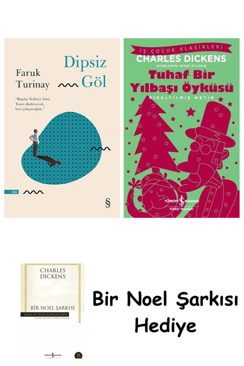 İş Bankası Kültür Yayınları Dipsiz Göl + Tuhaf Bir Yılbaşı Öyküsü + Bir Noel Şarkısı