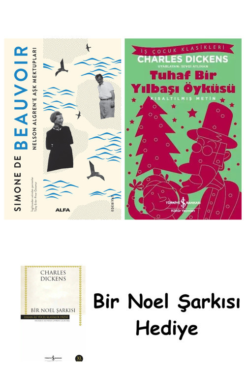 İş Bankası Kültür Yayınları Nelson Algren'E Aşk Mektupları + Tuhaf Bir Yılbaşı Öyküsü + Bir Noel Şarkısı