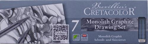 Monolith Graphite Ağaçsız Eskiz Çizim Kalemi Seti 7'li Metal Kutu / 20426