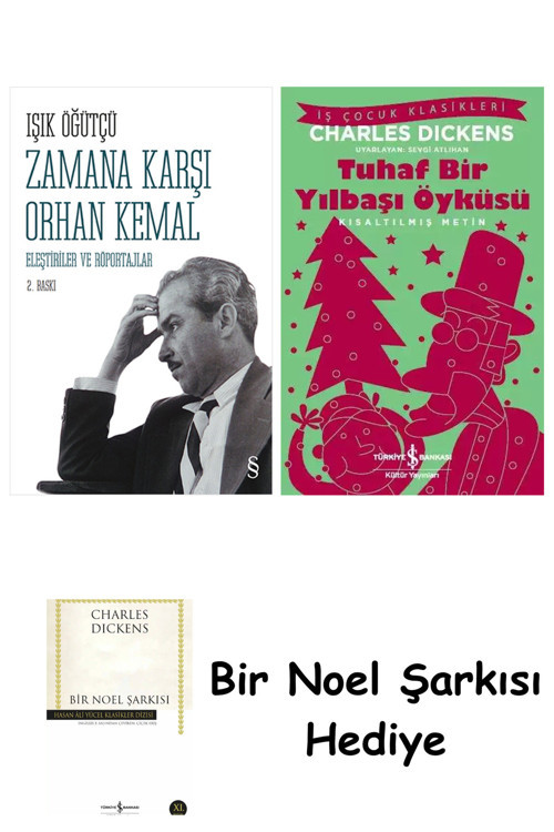 İş Bankası Kültür Yayınları Zamana Karşı Orhan Kemal + Tuhaf Bir Yılbaşı Öyküsü + Bir Noel Şarkısı