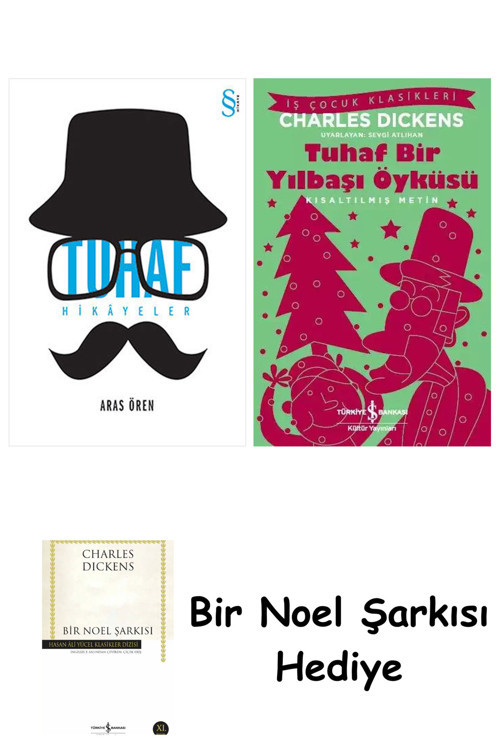 İş Bankası Kültür Yayınları Tuhaf Hikâyeler + Tuhaf Bir Yılbaşı Öyküsü + Bir Noel Şarkısı