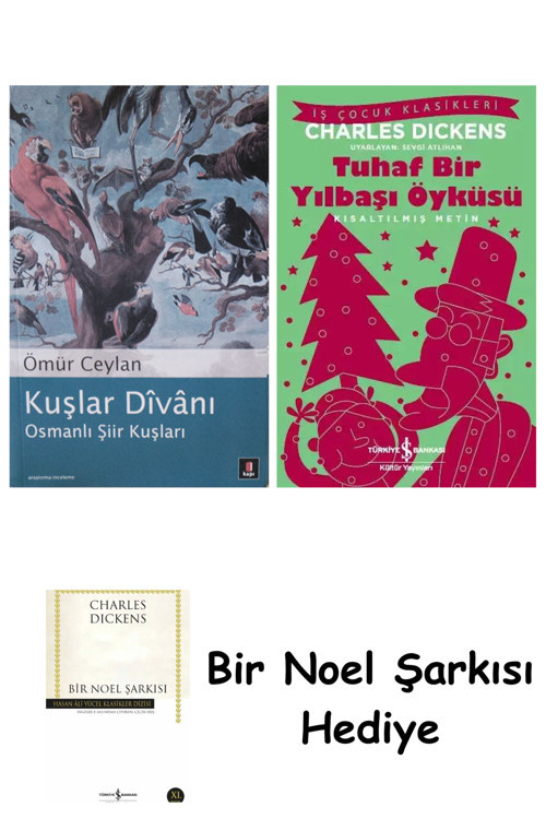 İş Bankası Kültür Yayınları Kuşlar Divanı + Tuhaf Bir Yılbaşı Öyküsü + Bir Noel Şarkısı