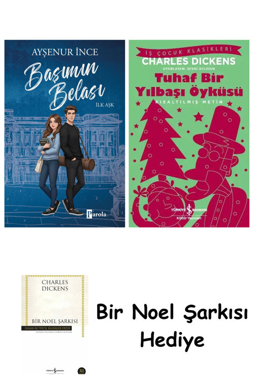 İş Bankası Kültür Yayınları Başımın Belası + Tuhaf Bir Yılbaşı Öyküsü + Bir Noel Şarkısı