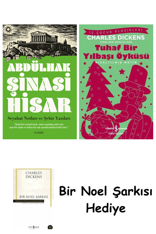 İş Bankası Kültür Yayınları Seyahat Notları Ve Şehir Yazıları + Tuhaf Bir Yılbaşı Öyküsü + Bir Noel Şarkısı