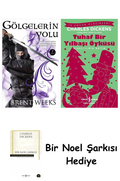 İş Bankası Kültür Yayınları Gölgelerin Yolu + Tuhaf Bir Yılbaşı Öyküsü + Bir Noel Şarkısı