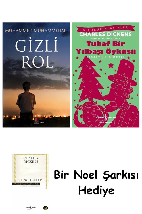 İş Bankası Kültür Yayınları Gizli Rol + Tuhaf Bir Yılbaşı Öyküsü + Bir Noel Şarkısı