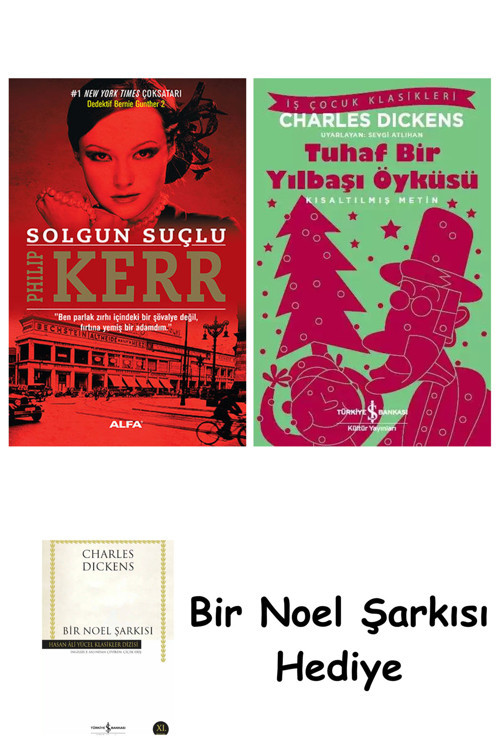 İş Bankası Kültür Yayınları Solgun Suçlu + Tuhaf Bir Yılbaşı Öyküsü + Bir Noel Şarkısı