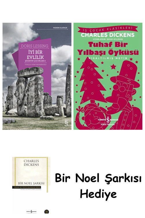 İş Bankası Kültür Yayınları İyi Bir Evlilik + Tuhaf Bir Yılbaşı Öyküsü + Bir Noel Şarkısı