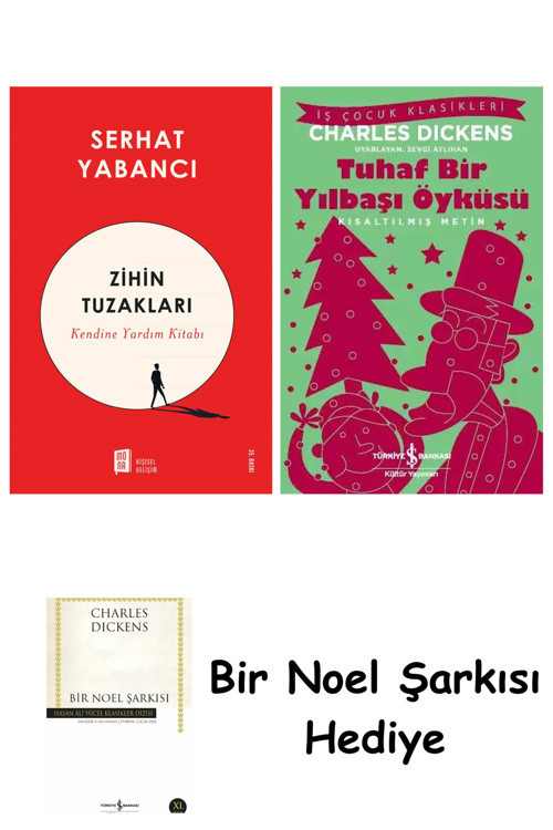 İş Bankası Kültür Yayınları Zihin Tuzakları + Tuhaf Bir Yılbaşı Öyküsü + Bir Noel Şarkısı