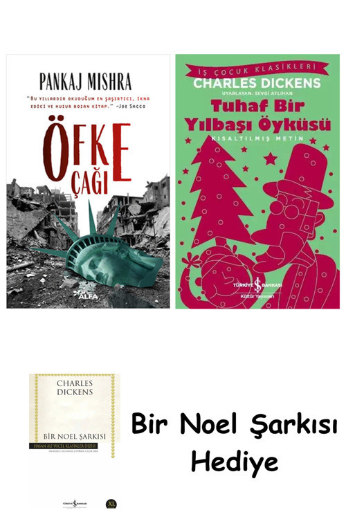 İş Bankası Kültür Yayınları Öfke Çağı + Tuhaf Bir Yılbaşı Öyküsü + Bir Noel Şarkısı